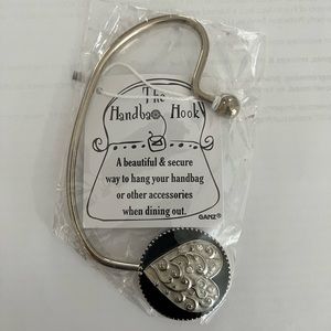 Silver handbag hook